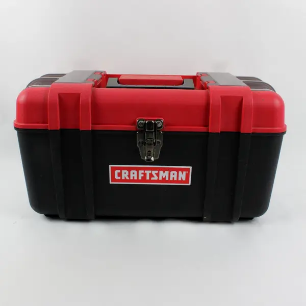 Craftsman Portable Toolbox Black Red Plastic 16W x 8D x 9.25H
