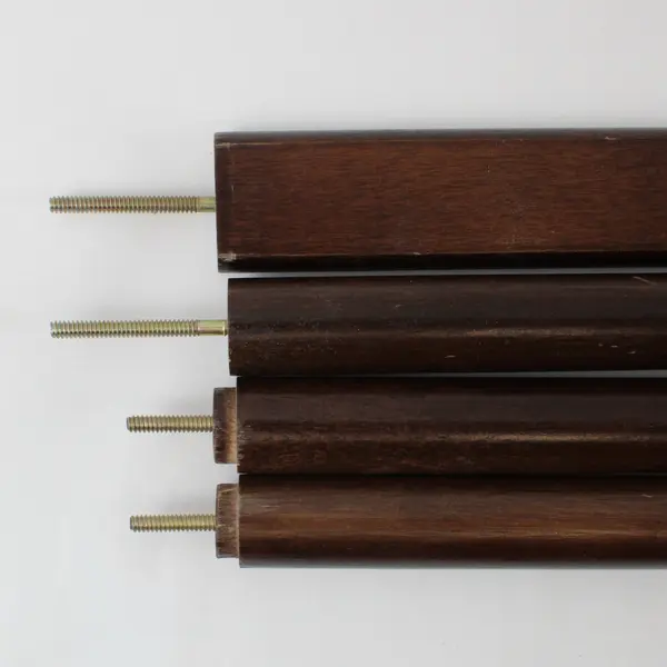 Lot of 6 Vintage Dark Wood Furniture Parts Salvaged Repair Restoration