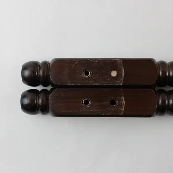 Lot of 6 Vintage Dark Wood Furniture Parts Salvaged Repair Restoration