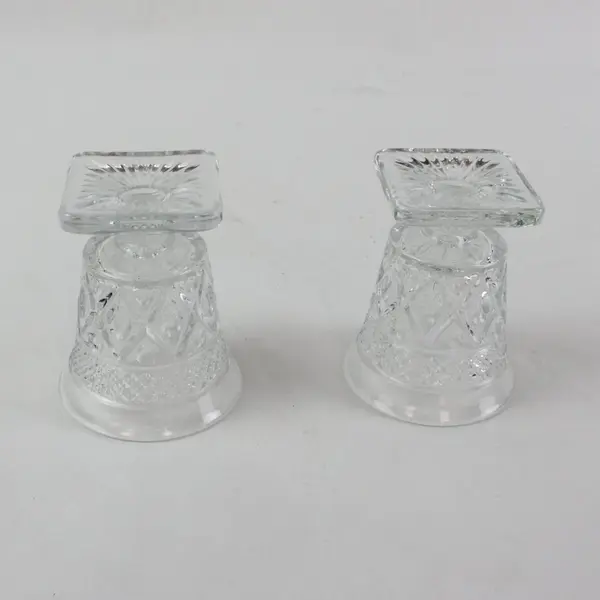 Vintage Imperial Glass Cape Cod Oyster Fruit Cocktail Glasses Set of 2