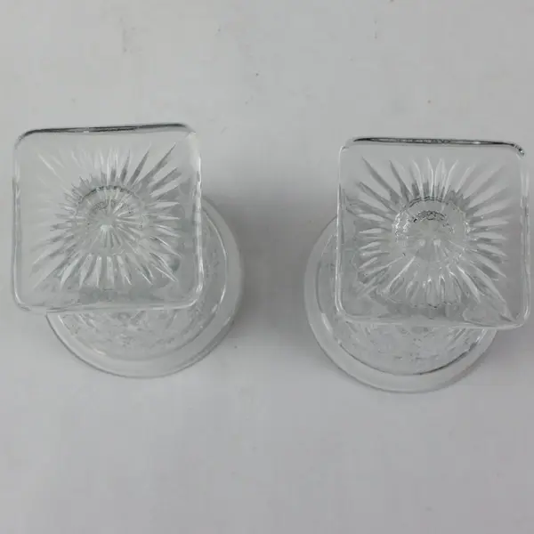 Vintage Imperial Glass Cape Cod Oyster Fruit Cocktail Glasses Set of 2