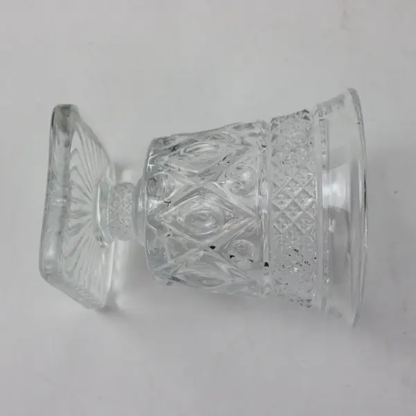 Vintage Imperial Glass Cape Cod Oyster Fruit Cocktail Glasses Set of 2