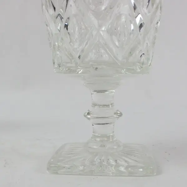 Vintage Imperial Glass Cape Cod Oyster Fruit Cocktail Glasses Set of 2