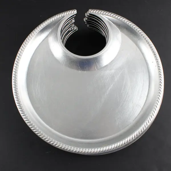 8pc Silver-Tone Lacquered Canapé Plates Set 6in MPN 320900