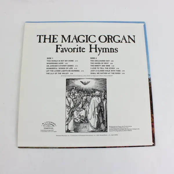 Ranwood The Magic Organ Favorite Hymns R-8160 12" LP Vinyl Record