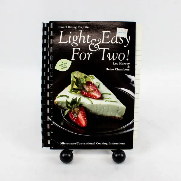 Lot of 2 Light & Easy for Two! Lee Harvey & Light Sauces Barry Bluestein