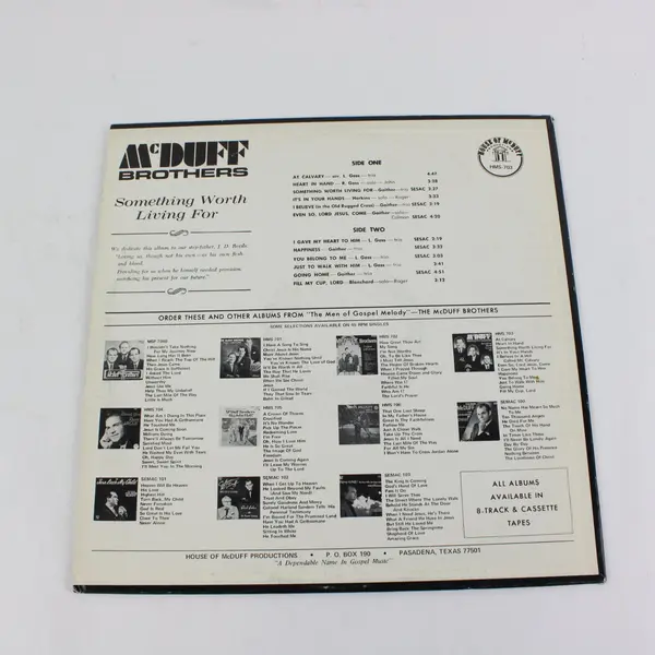 The McDuff Brothers Something Worth Living For 12" Vinyl LP