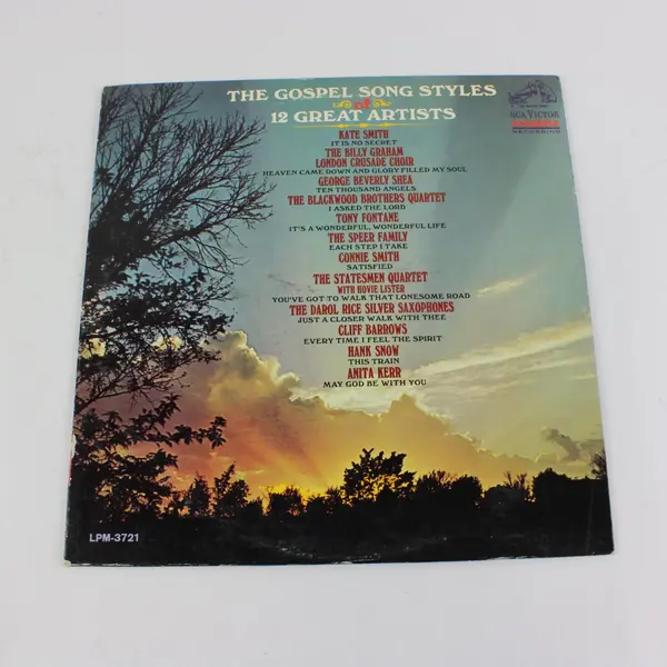 RCA Victor The Gospel Song Styles Of 12 Great Artists 12" LP LPM 3721