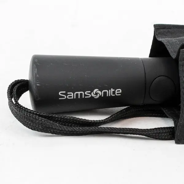 Samsonite Compact Travel Umbrella Auto Open Close Black With Sleeve
