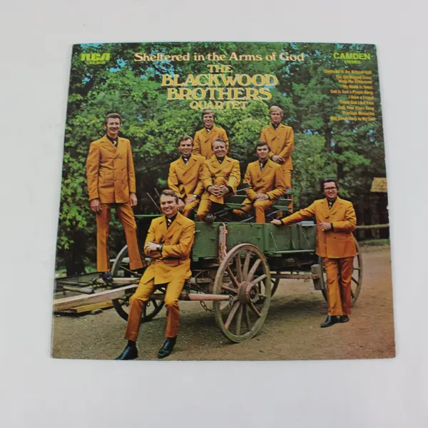 Blackwood Brothers Quartet Sheltered In The Arms of God LP Record CAS 2446
