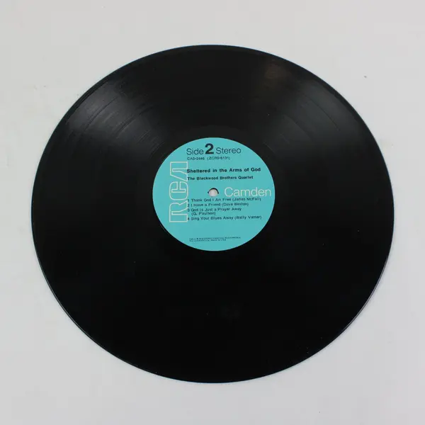 Blackwood Brothers Quartet Sheltered In The Arms of God LP Record CAS 2446