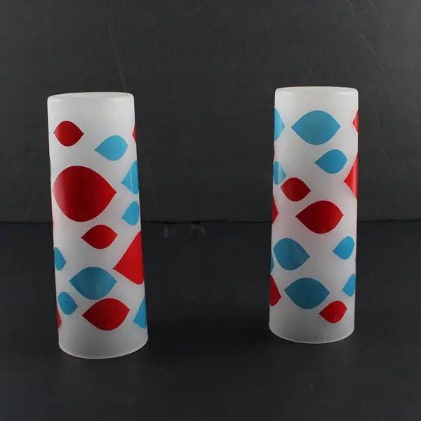 Lot of 2 VTG 60s Dairy Queen Frosted Tom Collins Iced Tea Highball Tumblers