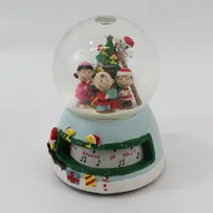 Kurt Adler Peanuts Lighted Musical Christmas Snow Globe Animated Movement