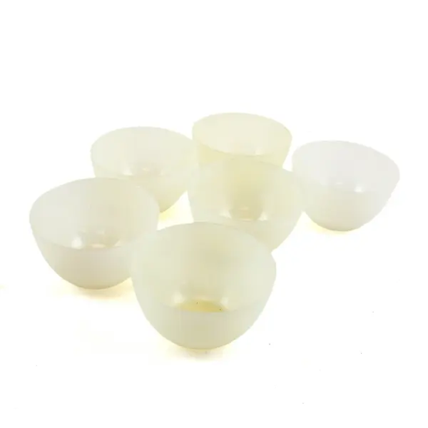 Lot of 6 Ani-Drop Flexible Silicone Pieces Translucent White For Face Mask