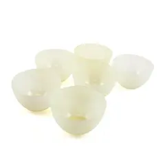 Lot of 6 Ani-Drop Flexible Silicone Pieces Translucent White For Face Mask