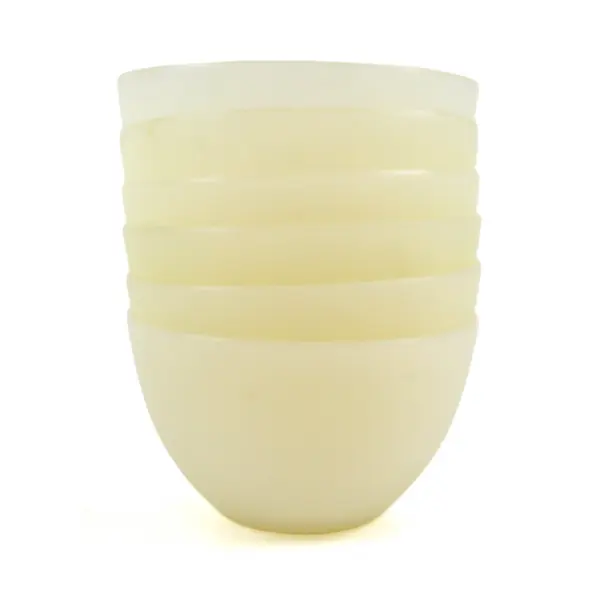 Lot of 6 Ani-Drop Flexible Silicone Pieces Translucent White For Face Mask