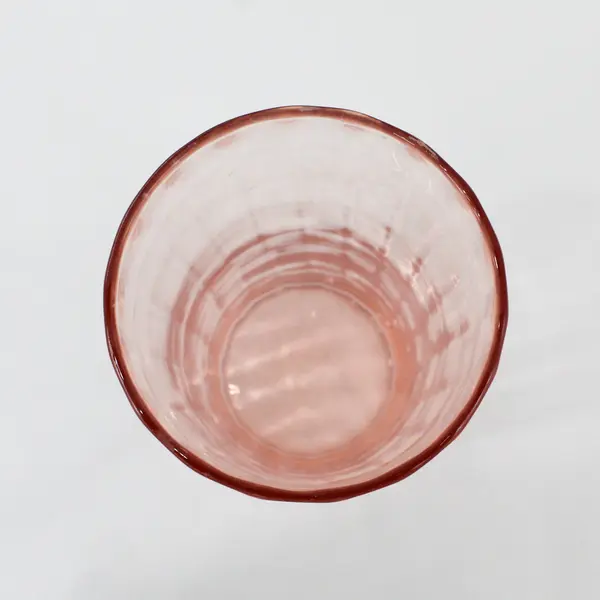 Tall Smooth Peach Pink Glass Cylinder Vase 10.75" Home Décor