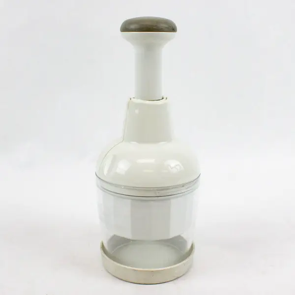 Pampered Chef Manual Food Chopper White Handheld Vegetable Herb Nut