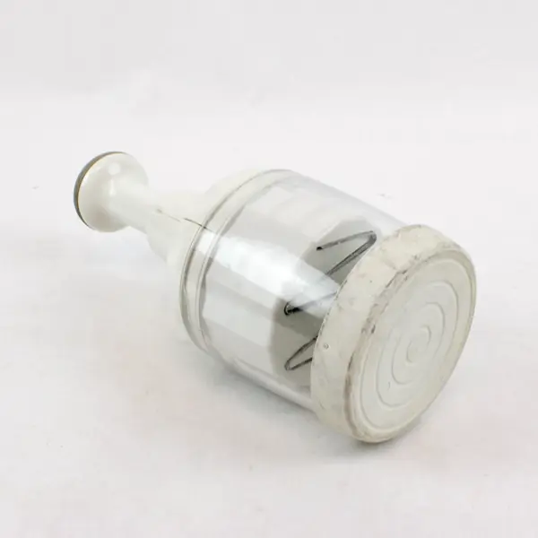 Pampered Chef Manual Food Chopper White Handheld Vegetable Herb Nut