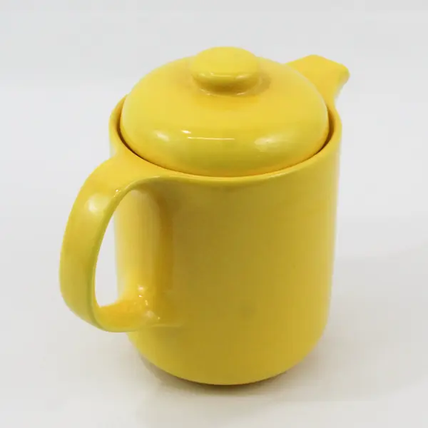 Waechtersbach W. Germany Fun Factory Buttercup Yellow Porcelain Coffee Pot & Lid