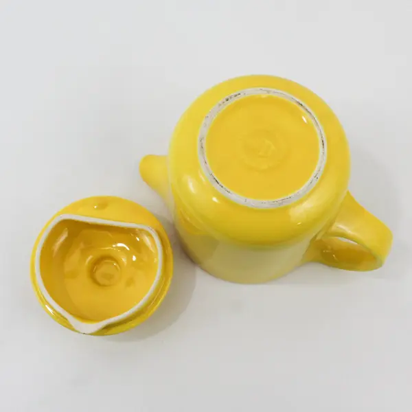 Waechtersbach W. Germany Fun Factory Buttercup Yellow Porcelain Coffee Pot & Lid