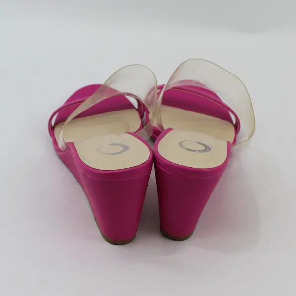 Journee Angelina Magenta Pink Wedge Dress Sandals Women's Size 9