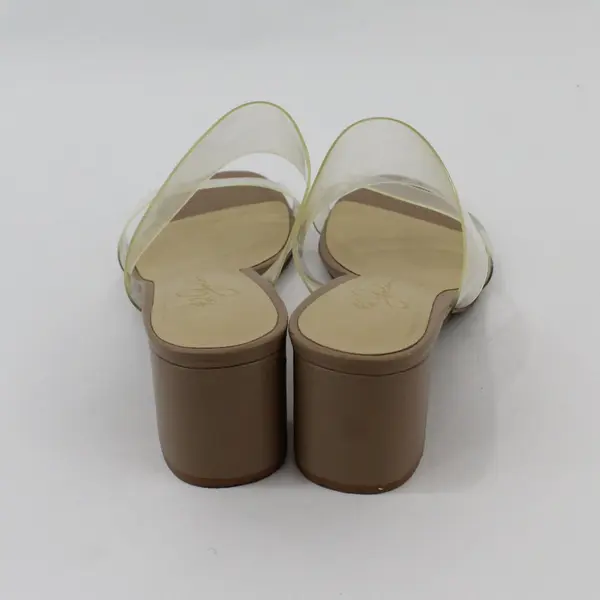 42 Gold Beige Heeled Sandals Women's Size 8.5M Dress Wedding Shoes