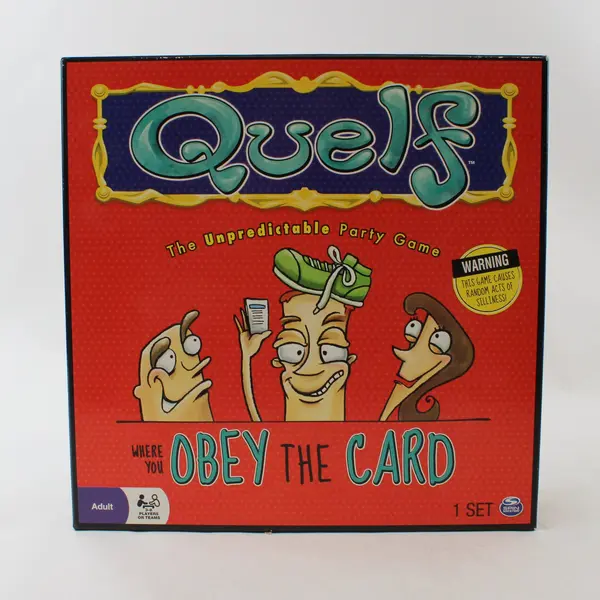 Quelf Unpredictable Party Game Spin Master Adult Board Game Obey The Card