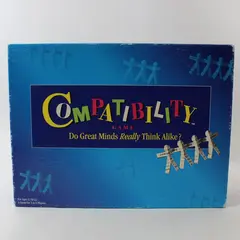 Mattel Compatibility Board Game 1996 Do Great Minds Really Think Alike? Vintage