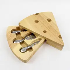 Legacy Picnic Time Swiss Cheese Wedge Swivel Cheese Board 3 Tools