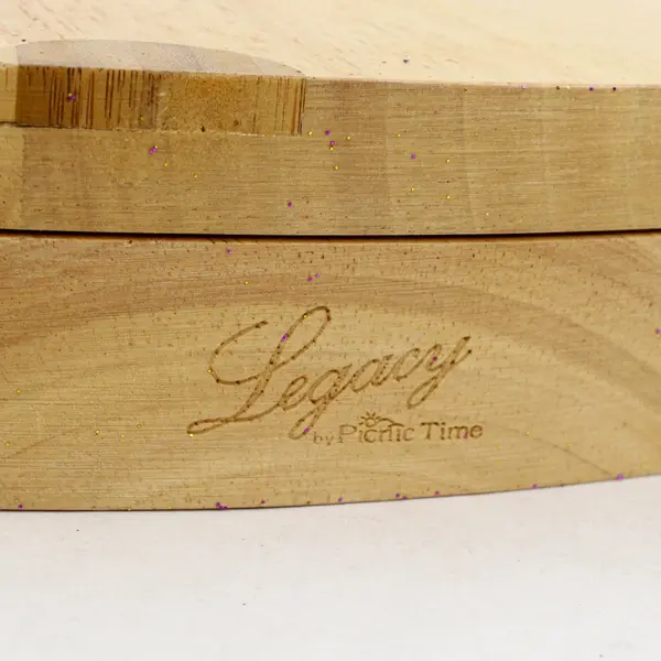 Legacy Picnic Time Swiss Cheese Wedge Swivel Cheese Board 3 Tools