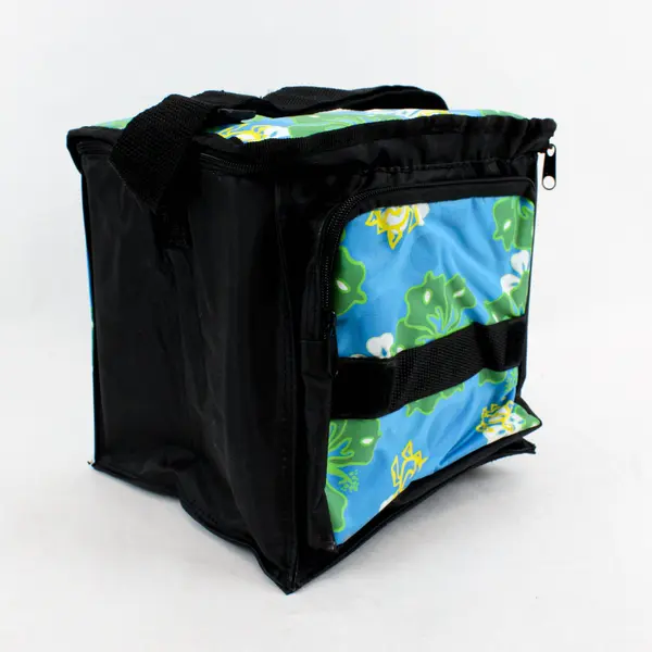Aloha Days Insulated Lunch Bag Cooler Tote Blue Floral Sea Turtle