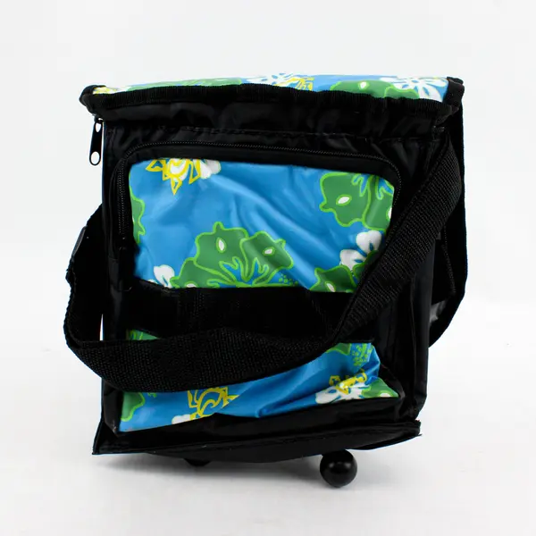 Aloha Days Insulated Lunch Bag Cooler Tote Blue Floral Sea Turtle