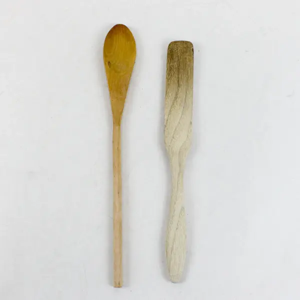 Lot of 8 Assorted Wooden Kitchen Utensils Spoons Spatulas 1 IKEA-Marked Piece