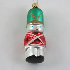 Target Vintage 3.5in Glass Toy Soldier Ornament Red Coat Green Hat