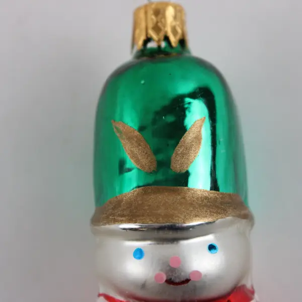 Target Vintage 3.5in Glass Toy Soldier Ornament Red Coat Green Hat