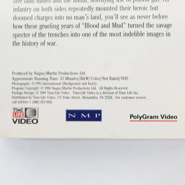 New Sealed The Century of Warfare: Blood and Mud 1914-1918 VHS 1994