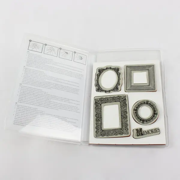 Lot of 2 Stampin' Up! Rubber Stamp Sets World Map and Frame It 