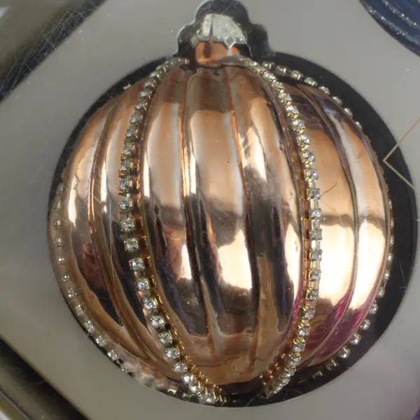 Christian Siriano Set of 4 Multicolor Glass Ball Christmas Ornaments New Sealed