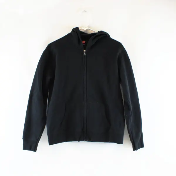 Hanes Black Zip-Up Hoodie Women's Medium