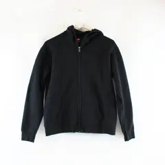 Hanes Black Zip-Up Hoodie Women's Medium