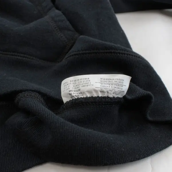 Hanes Black Zip-Up Hoodie Women's Medium