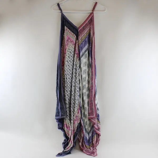 NWT Floreat Anthropologie Multicolor Asymmetrical Midi Sundress Women's XS/S