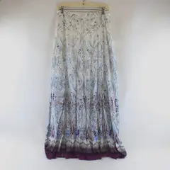 White House Black Market Multicolor Flowy Slit Maxi Skirt Women's Size 8
