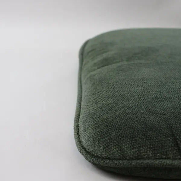 Lot of 6 Unbranded Green Tie-On Chair Cushions Seat Pads 16x16