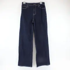 No Boundaries Women's Dark Wash Wide Leg Stretch Waist Jeans Sz S 4-6