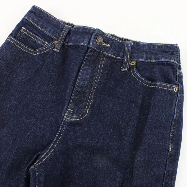 No Boundaries Women's Dark Wash Wide Leg Stretch Waist Jeans Sz S 4-6
