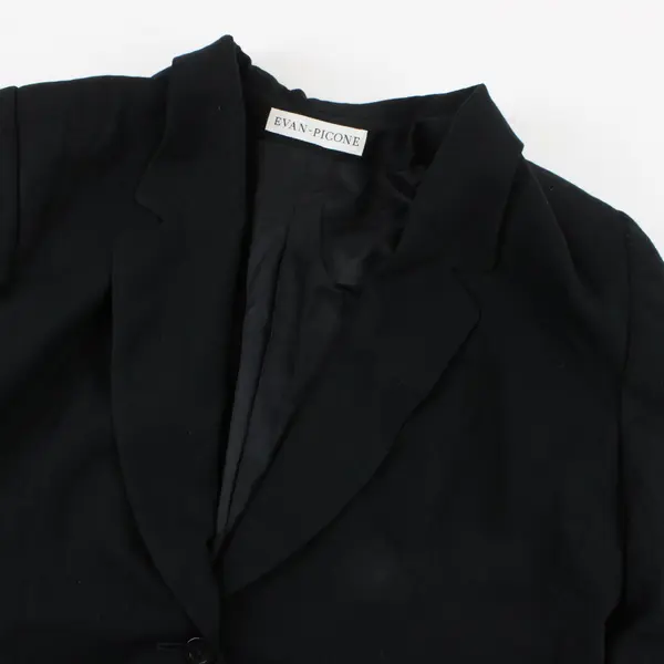 VTG Evan-Picone Black Women's Blazer Shoulder Pads Size 16