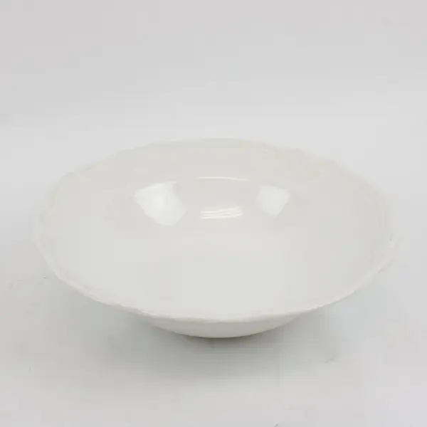 Vintage Sears Federalist A298 White Ironstone Vegetable Bowl 9.5"