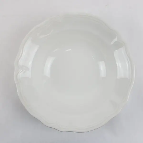 Vintage Sears Federalist A298 White Ironstone Vegetable Bowl 9.5"